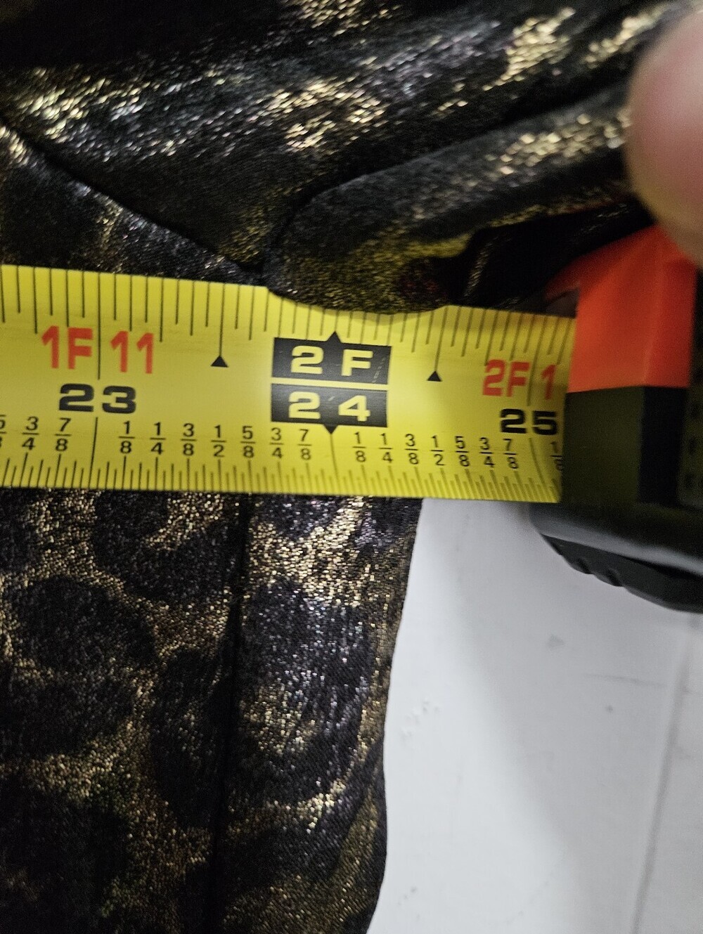 Beulah Metallic Gold and Black Leopard Shirt Dress - Picture 5 of 6